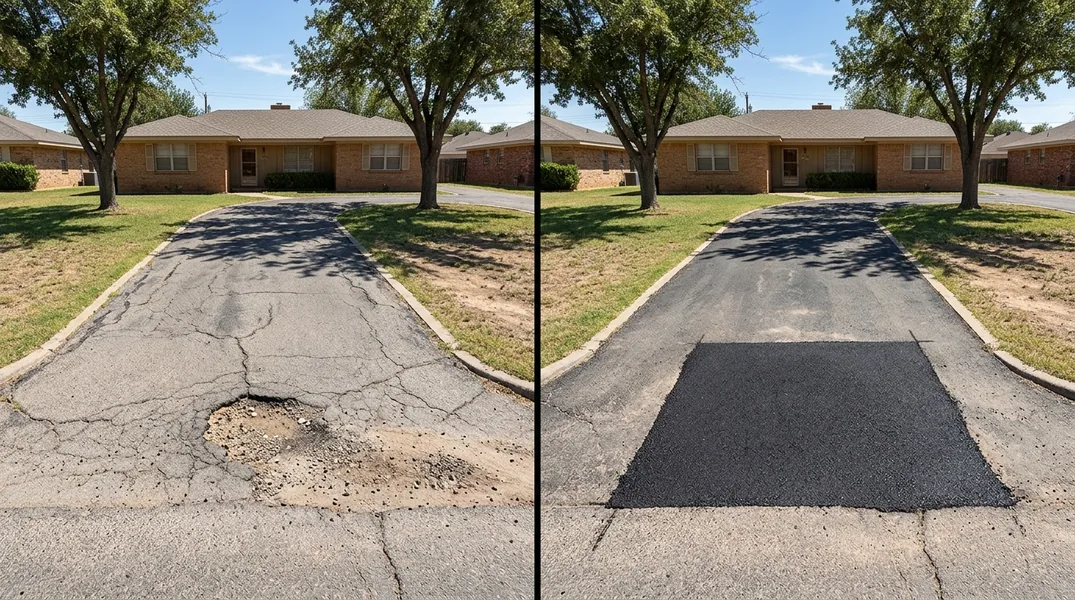Potholes From Oilfield Traffic in Midland: Should You Patch or Repave?